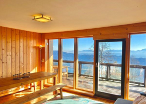 High chair with lake view